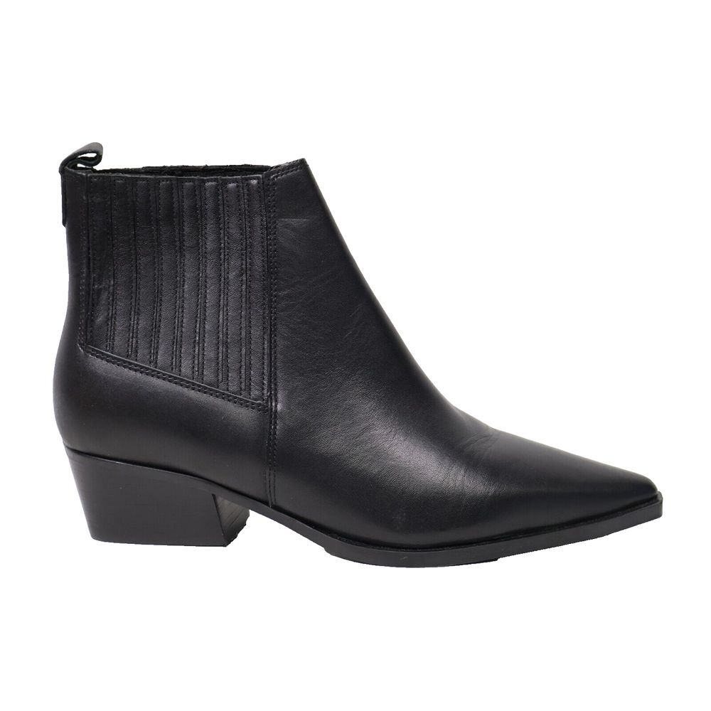 🔥Marc Fisher Women's Ulora Bootie, Black Leather, 5 US FAST FREE SHIPPING🔥